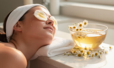 Como reduzir o inchaço do rosto ao acordar com o truque de 2 minutos do chá de camomila