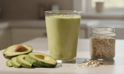 Receita de vitamina de abacate com aveia para idosos que sentem fraqueza nas pernas ao caminhar