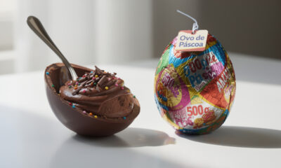 Quanto custa fazer um ovo de Páscoa de colher de 500g comparado com comprar a versão pronta no mercado