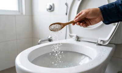 Jogar sal grosso no vaso sanitário antes de dormir: para que serve e por que encanadores indicam