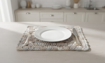 O jogo americano de crochê que faz sucesso na mesa posta e vende bem o ano inteiro