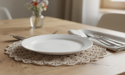 Ideias de sousplat de crochê que deixam qualquer mesa mais bonita