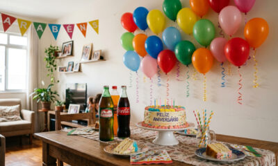 Festas simples que reuniam todo mundo e faziam a casa ficar cheia de alegria e movimento