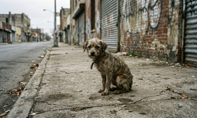Animais inspiram resgate emocionante de pet abandonado