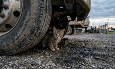 Gatinho filhote surpreende motorista e criam amizade inesperada