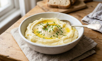 Misture batata, leite, margarina e alho e faça um purê perfeito e bem cremoso