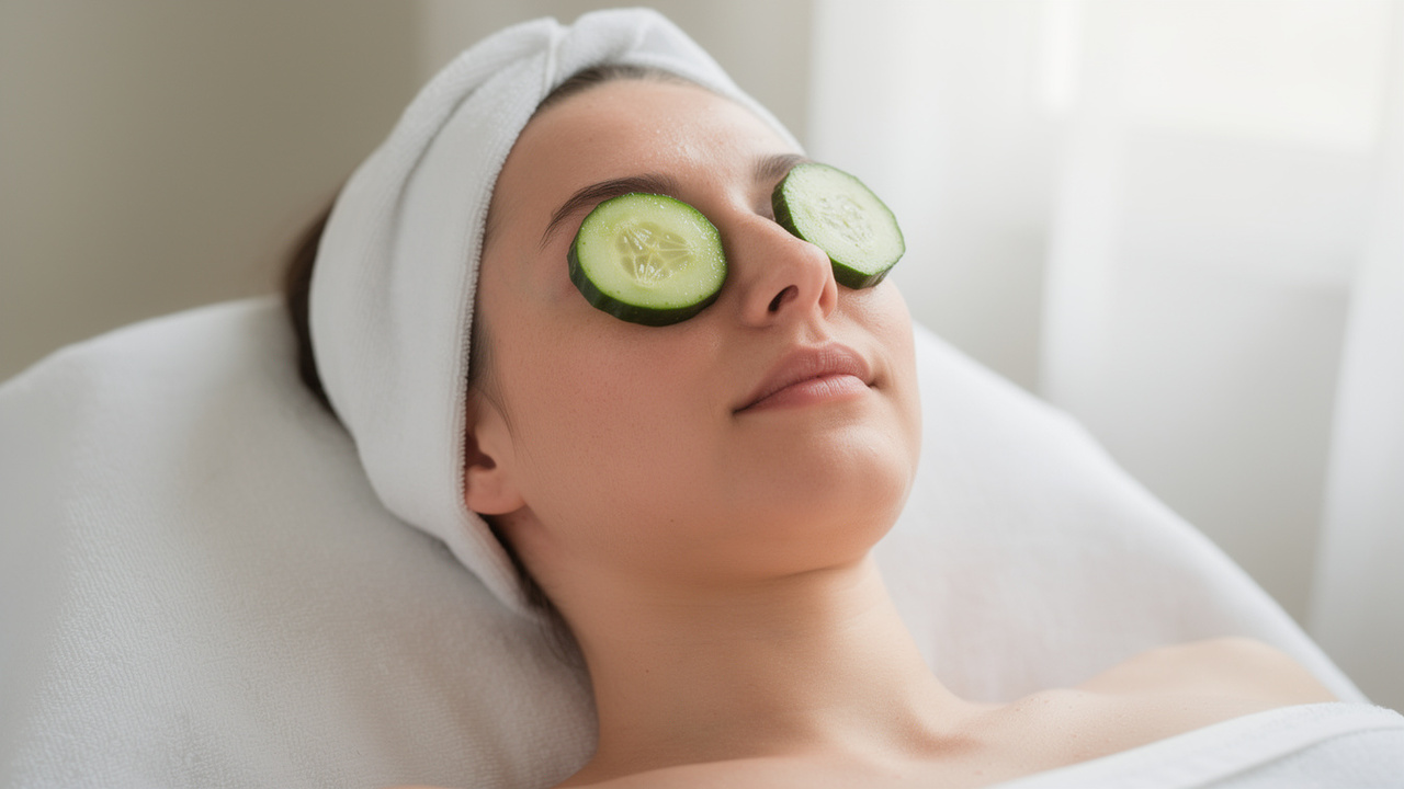O que acontece se você usar compressa de pepino nos olhos por 5 minutos logo cedo