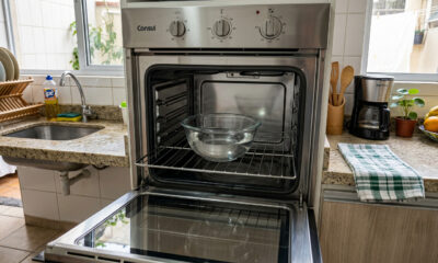 Coloque uma tigela com vinagre dentro do forno desligado e veja o milagre que acontece na manhã seguinte