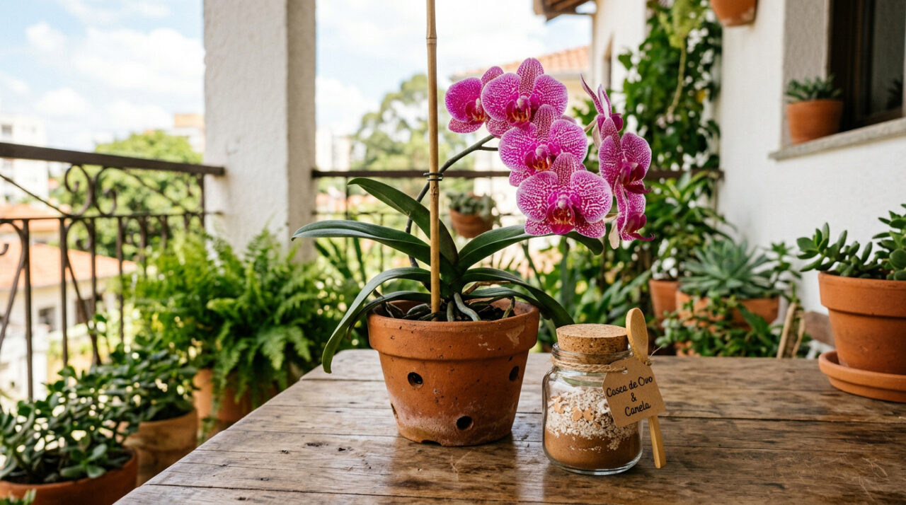 Quando eu tinha 5 anos, minha avó me ensinou a receita que fazia as orquídeas dela florescerem como nenhuma outra. Hoje, sempre que uma nova flor brota, é uma doce lembrança da minha vozinha.