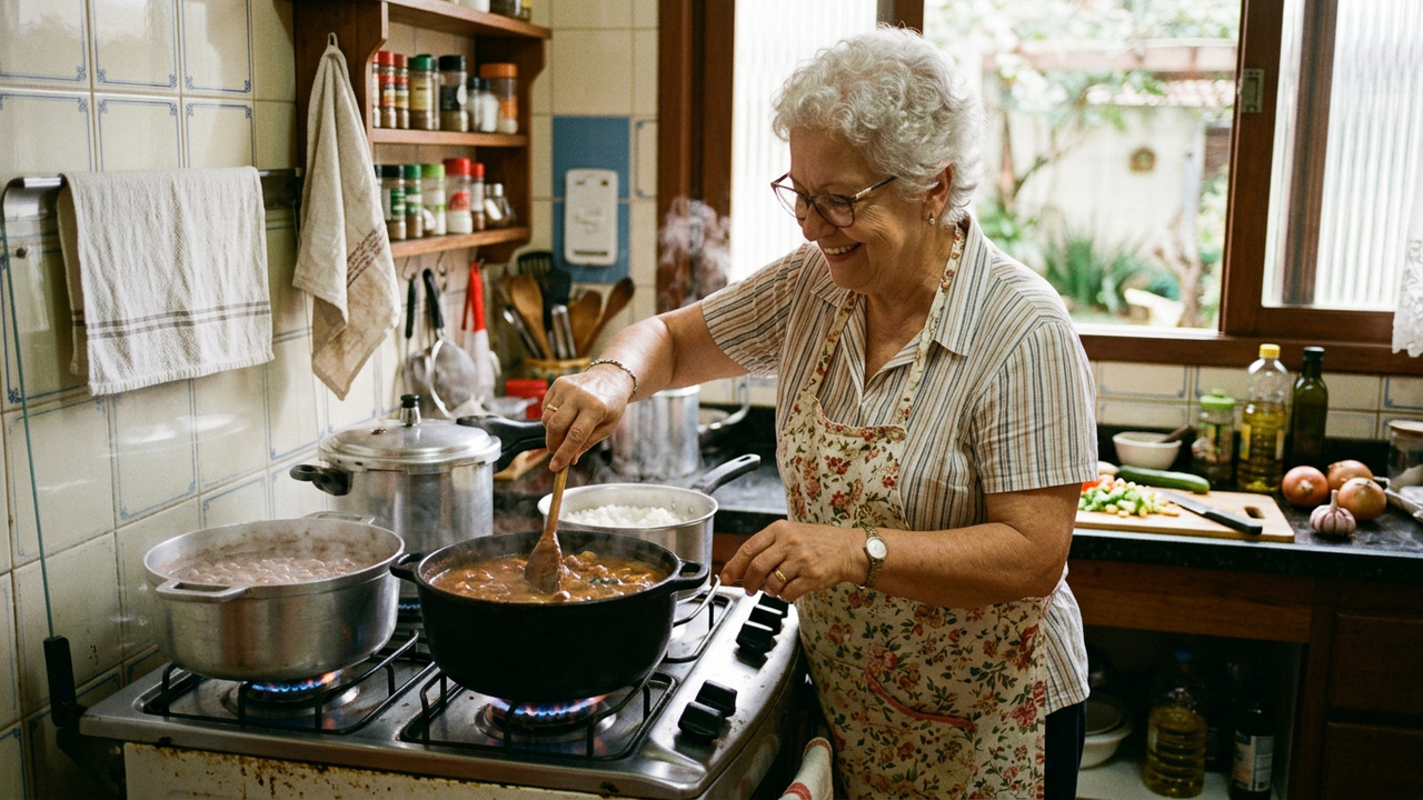 O cheiro da comida da avó era daquelas coisas simples que deixavam tudo mais bonito