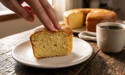 Esse bolo de fubá da minha vó fica pronto em 30 minutos, ideal para servir no café da manhã