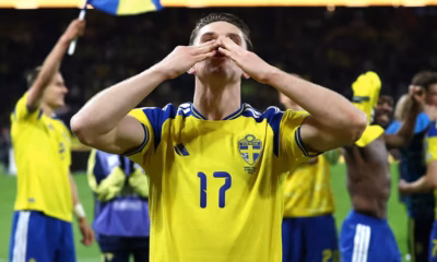 Gyokeres fez o gol que classificou a Suécia para a Copa do Mundo (Foto: SVFF)