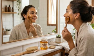 Use este hidratante caseiro com mel que ajuda a suavizar as linhas de expressão e sinta seu rosto rejuvenescido