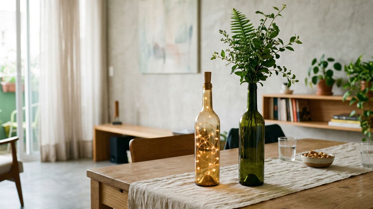 Transforme garrafas de vinho vazias em objetos de decoração incríveis para sua casa