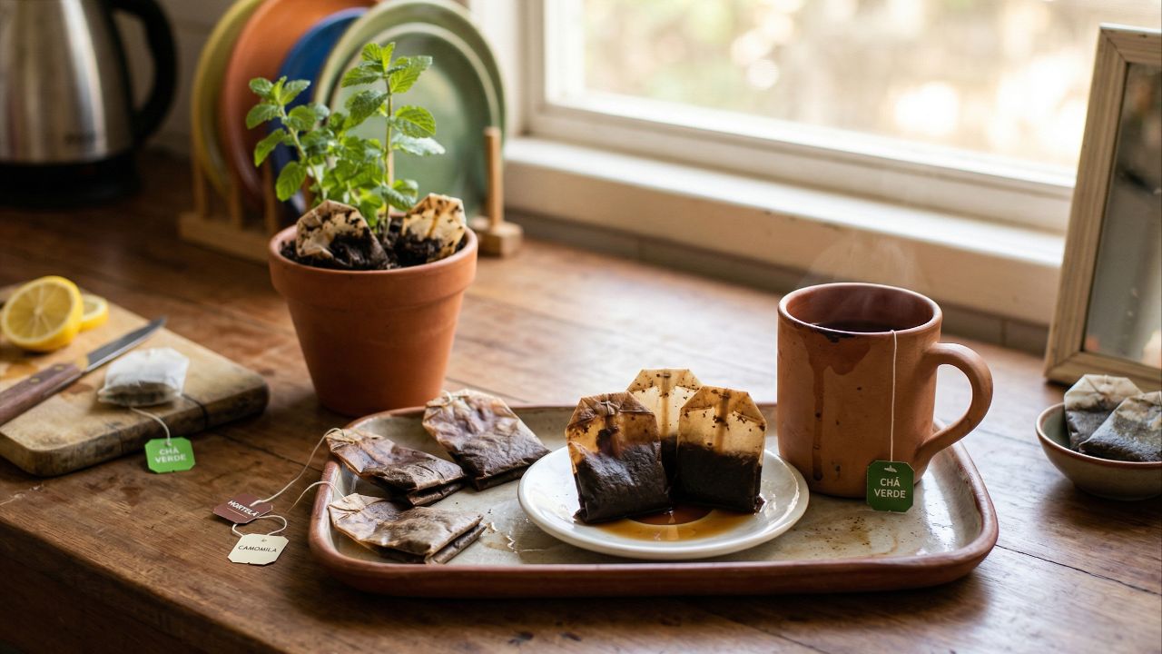 Se você usou saquinhos de chá, não os jogue fora: como reutilizá-los em casa