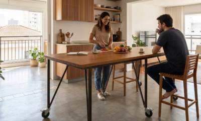 Adeus ilha de cozinha: esse centro mais leve e social está ganhando espaço nas casas em 2026