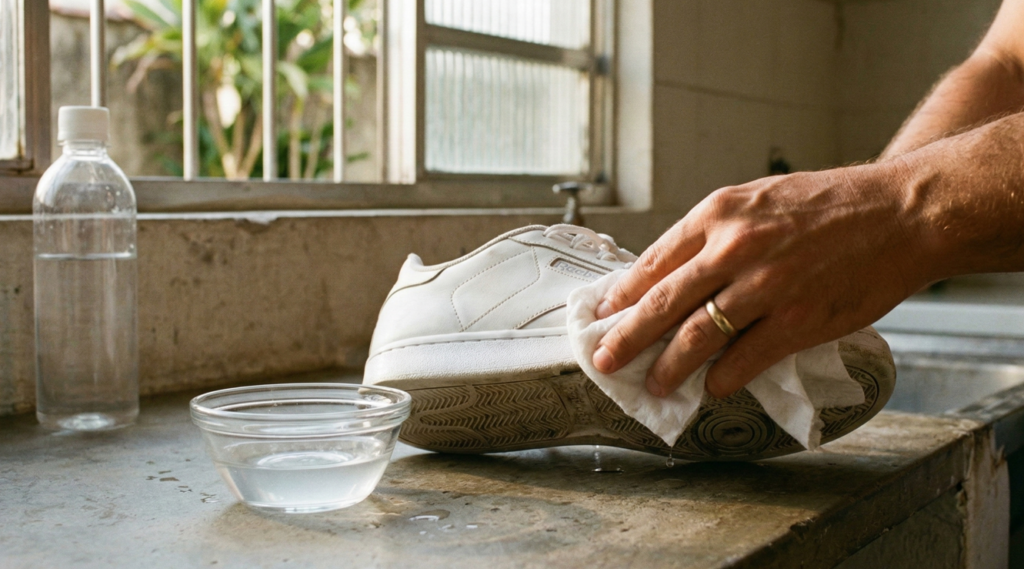 O truque com 2 ingredientes que pode devolver o branco dos tênis sem complicar sua rotina