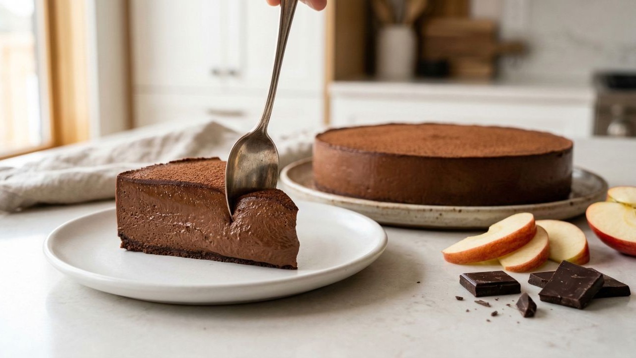 Depois de provar esta torta mousse de chocolate de apenas dois ingredientes, você vai querer fazer mais vezes