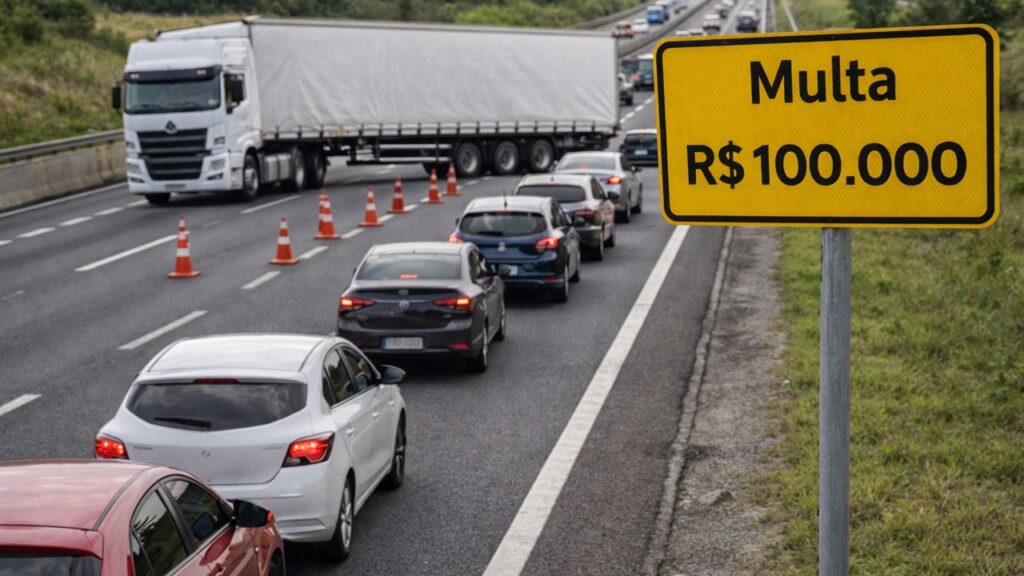 Você pode receber multa de até R$ 100 mil nas estradas se essa infração passar despercebida