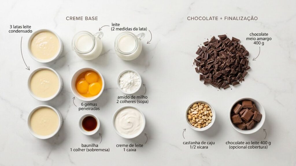 Misture creme branco com chocolate meio amargo e faça um ovo de Páscoa na travessa bem cremoso