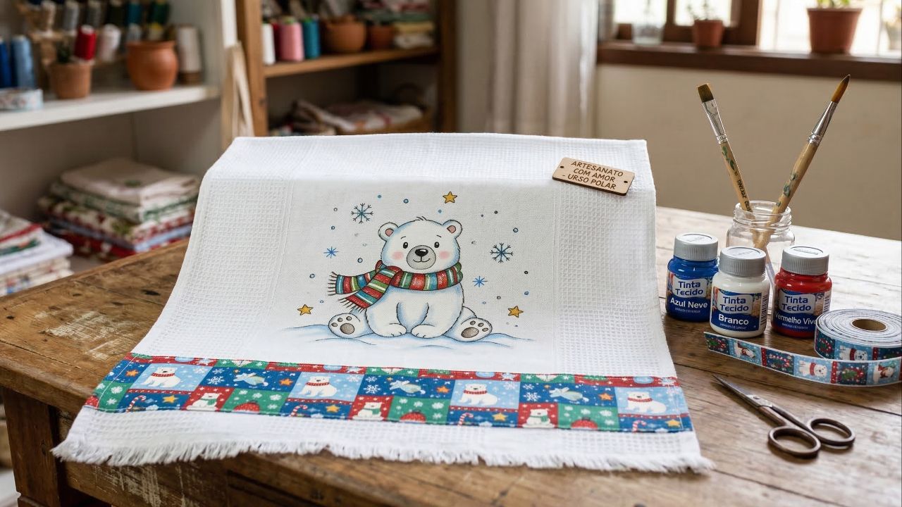 Aprenda a fazer lindos panos de prato decorados para vender muito e faturar o ano inteiro