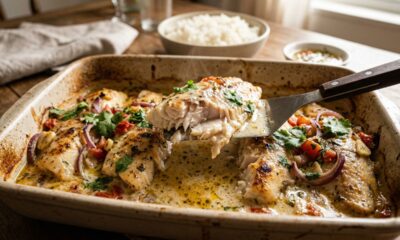 Esse peixe ao leite de coco leva apenas 3 ingredientes e fica macio e suculento