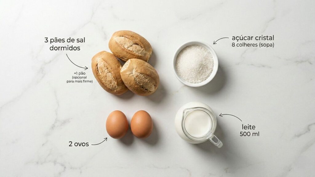 Bata pão dormido no liquidificador e faça um pudim de pão cremoso que fica pronto em minutos