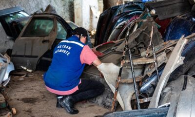 Força-tarefa interdita ferro-velho irregular em São João de Meriti