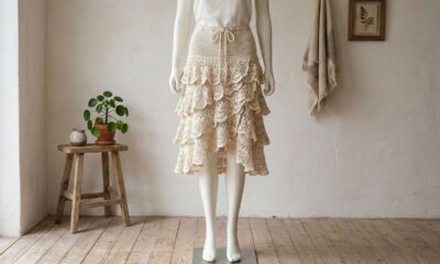 Como fazer saia de crochê com babados com técnica fácil e resultado profissional