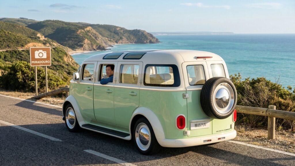 Nova “Kombi” de oito portas com tecnologia BYD é lançada por chineses