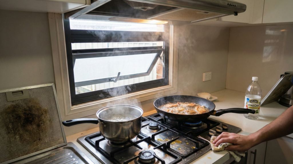 Cheiro de fritura nunca mais: o método de restaurante que reduz o odor na hora