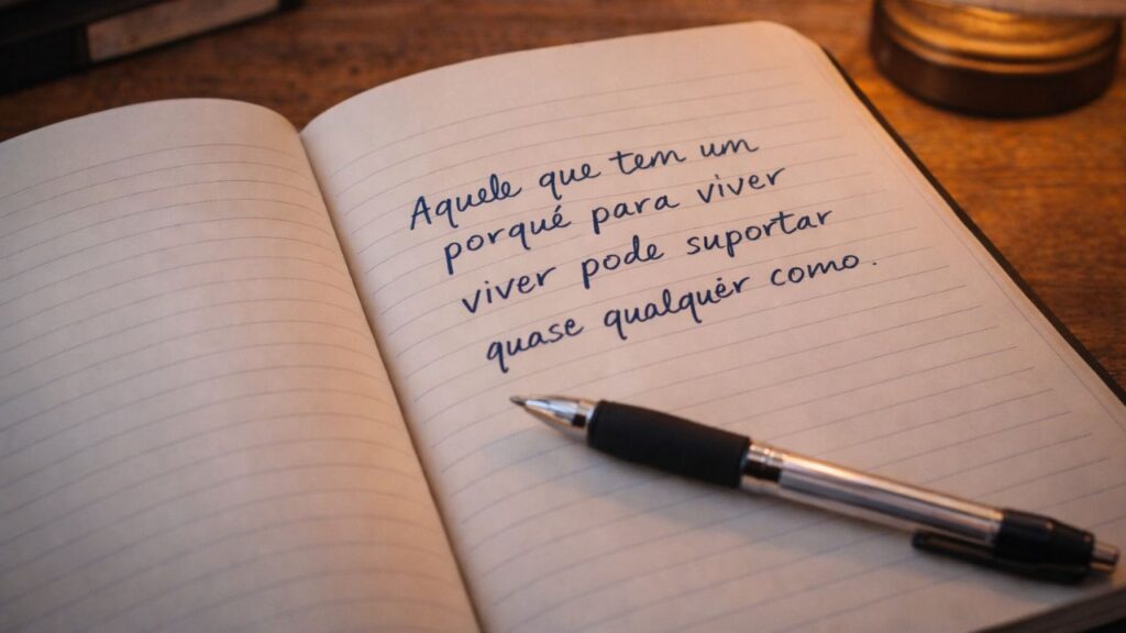 Essa frase pode fazer sentido para você hoje e ajudar a refletir sobre sua vida