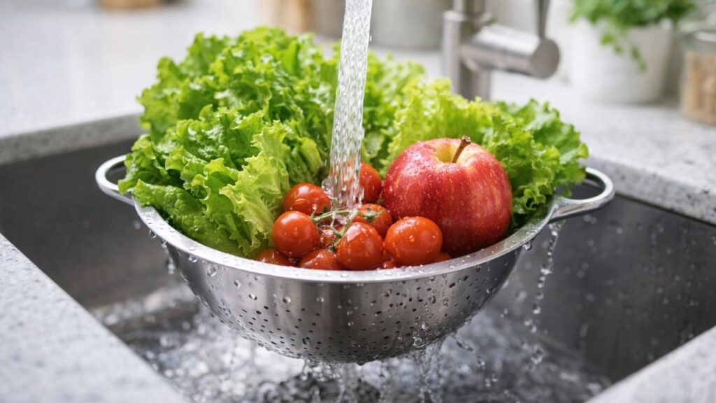 Como limpar alimentos como frutas e verduras do jeito certo e sem complicação