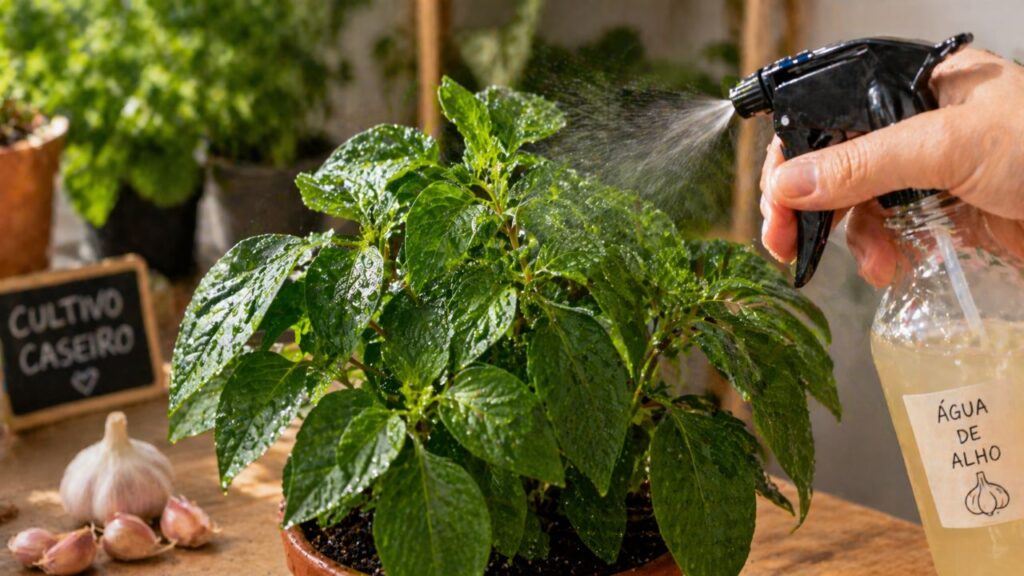 Como usar água de alho nas plantas do jeito certo e afastar pragas naturalmente sem prejudicar o cultivo