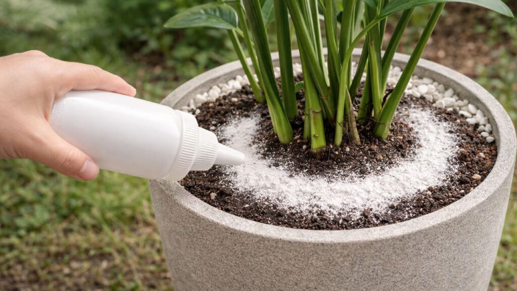 Jogue este pó branco no jardim contra pragas e perceba a diferença já nos primeiros dias