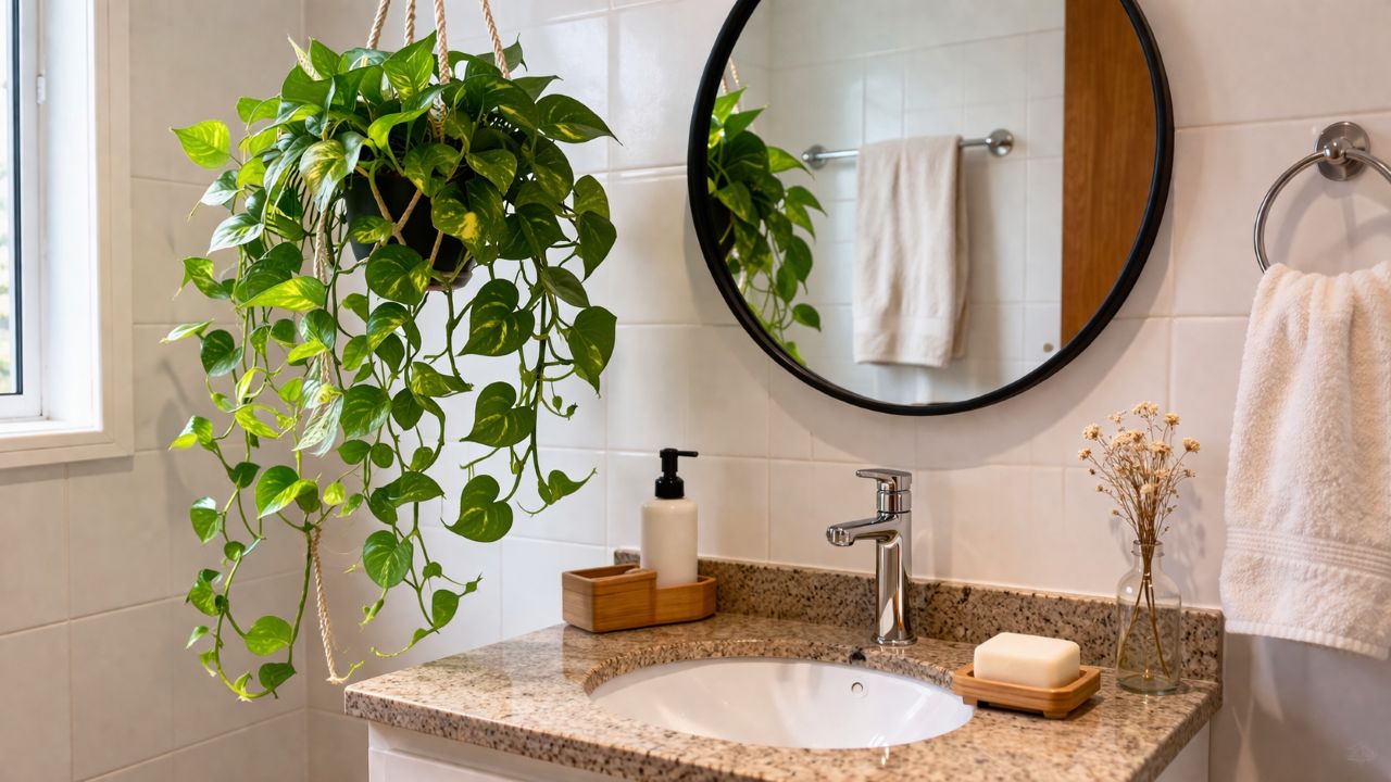 Plantas para banheiro que se adaptam à umidade e deixam o ambiente mais bonito e agradável