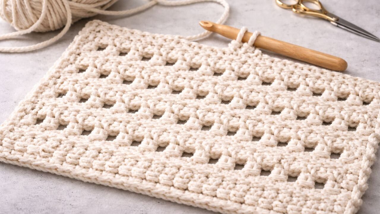 Tapete de crochê fácil e econômico para iniciantes que querem começar sem gastar muito
