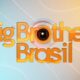 Logo Big Brother Brasil com letras laranjas e câmera no 'O', sobre fundo azul e laranja.