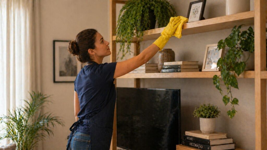 O que profissionais da limpeza fazem que quase ninguém aplica em casa e muda completamente o resultado