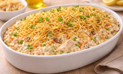 Receita de salpicão de frango rápido e fácil que fica deliciosa e pode ser preparada em poucos minutos