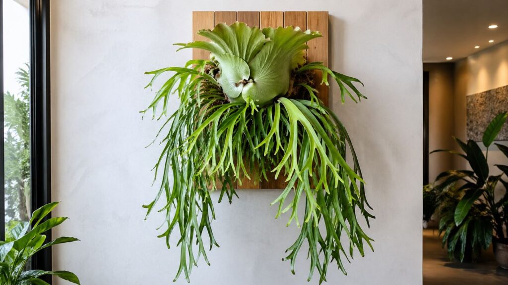 Planta chifre-de-veado se destaca como opção exótica ideal para decorar paredes