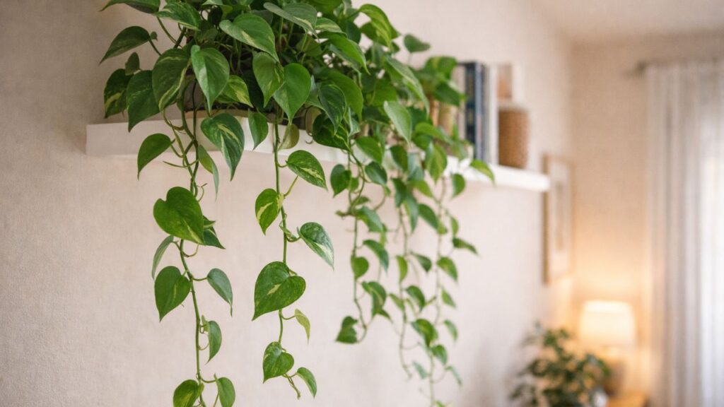 Esse detalhe com jiboia na decoração deixa o ambiente muito mais elegante e muda completamente o visual da casa