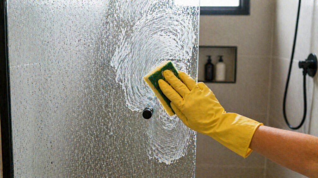 Como limpar o box do banheiro de forma simples e deixar o vidro transparente sem esforço