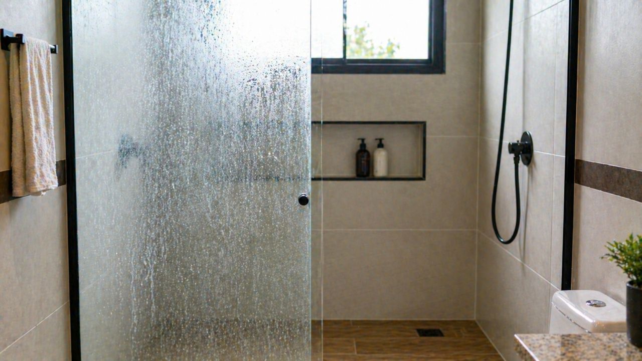 Como limpar o box do banheiro de forma simples e deixar o vidro transparente sem esforço