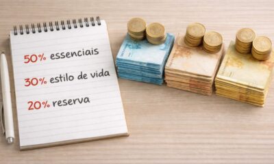 Aplique a regra 50-30-20 para dividir salário de forma inteligente e organizar sua vida financeira de vez