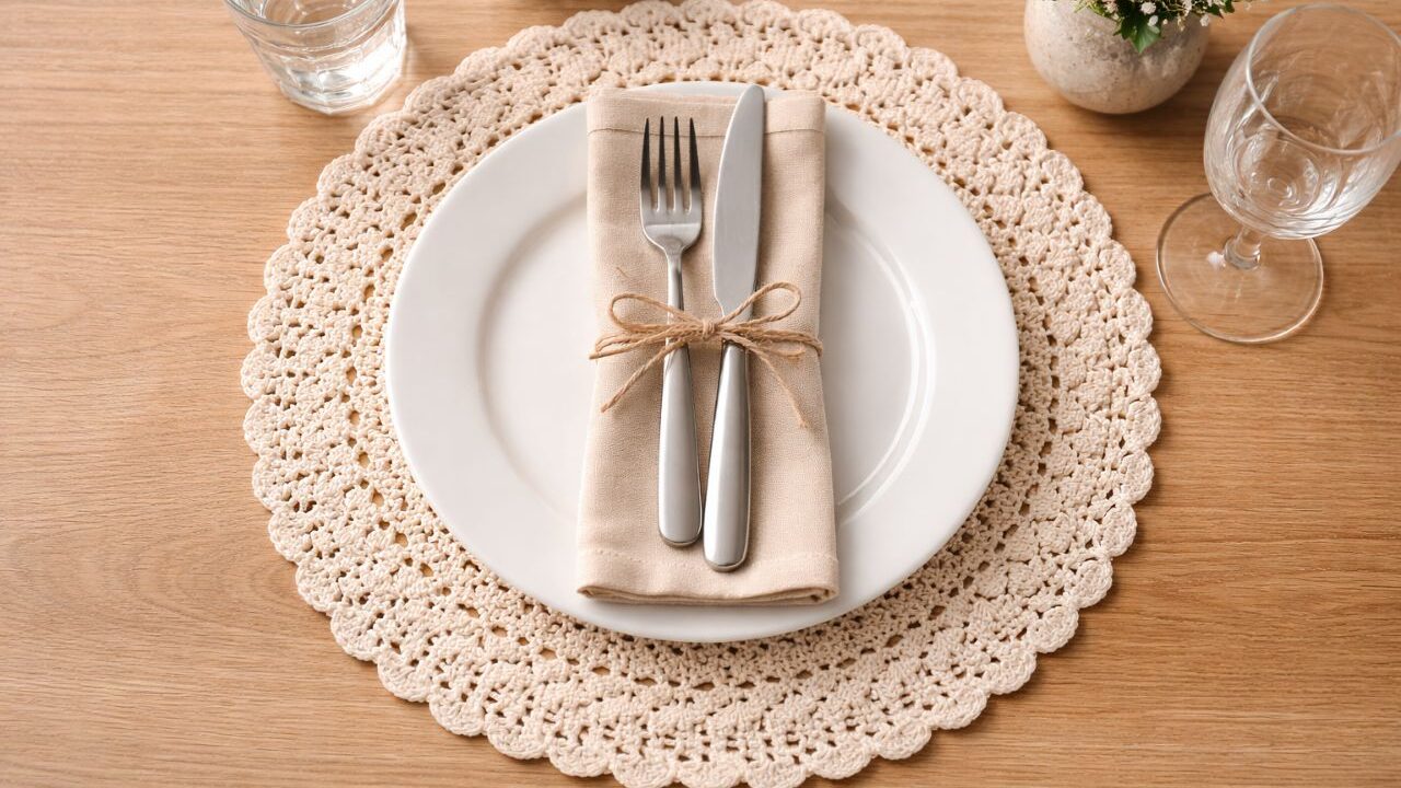 Sousplat em crochê simples, fácil e muito econômico com passo a passo que qualquer pessoa consegue fazer