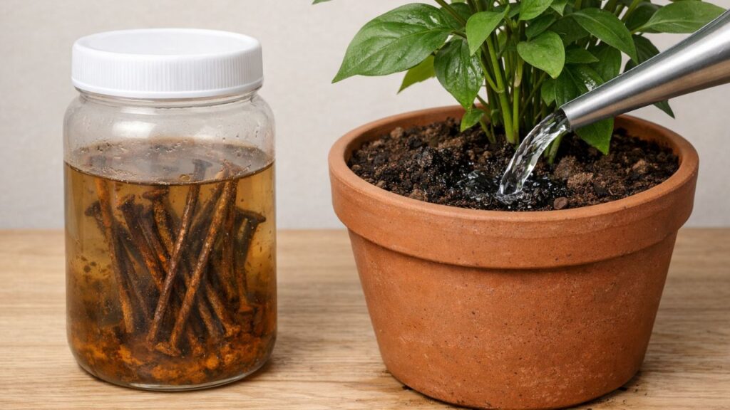 O líquido que você tem no armário e que acaba com manchas das folhas pode salvar suas plantas mais rápido do que você imagina