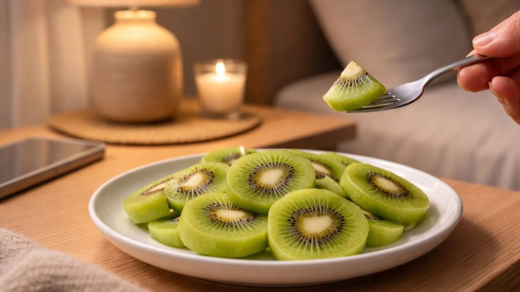A fruta que você deve comer antes de dormir para desinchar à noite e acordar com a barriga mais leve