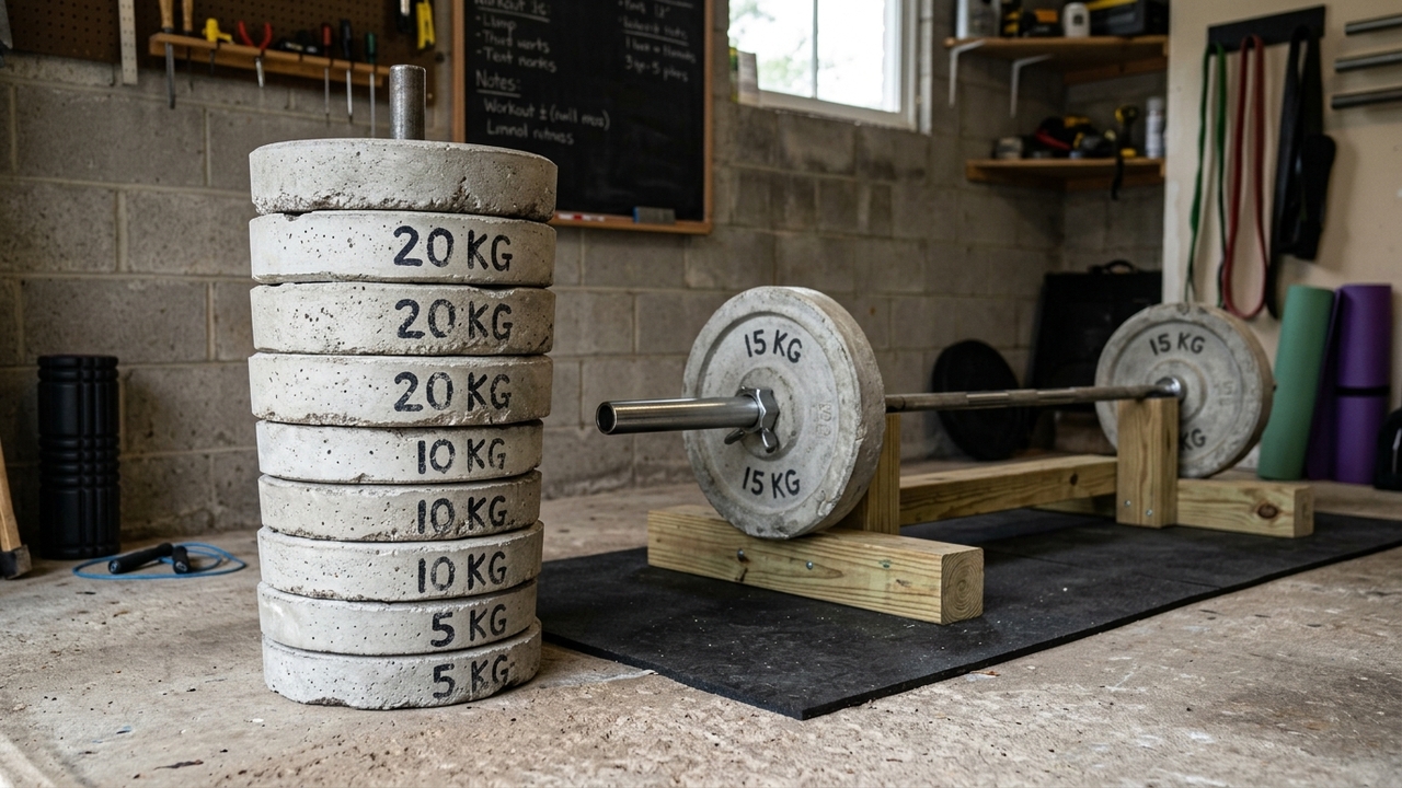 Como fazer anilhas de concreto por R$ 0,62 o kg e gastar muito menos que na academia