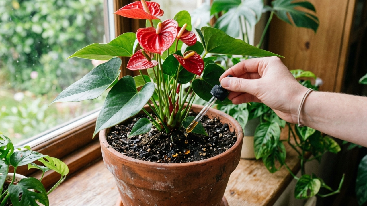 Como fazer antúrio florescer usando limão e o que muda no desenvolvimento da planta